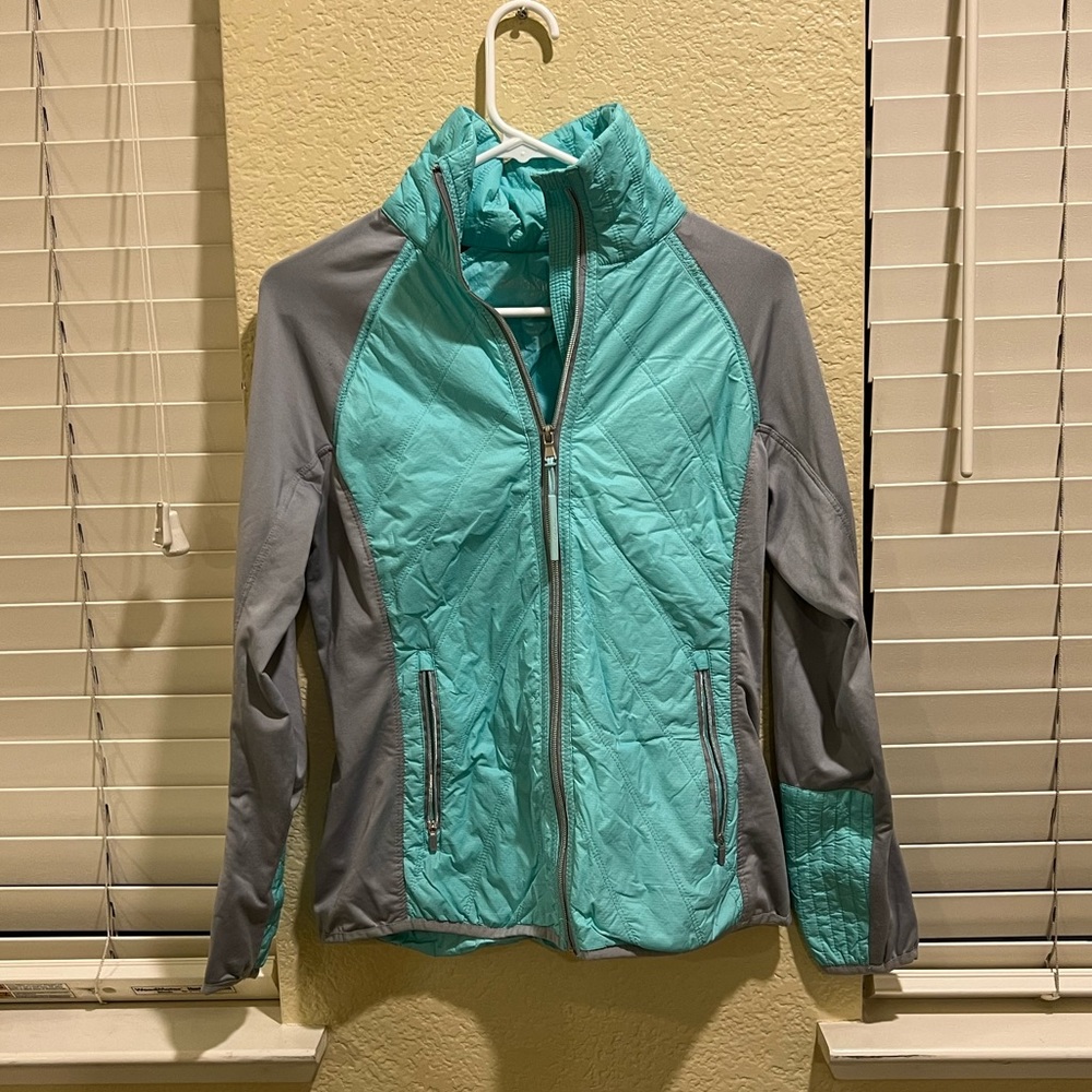Calvin Klein Performance Teal and Grey Windbreaker Jacket